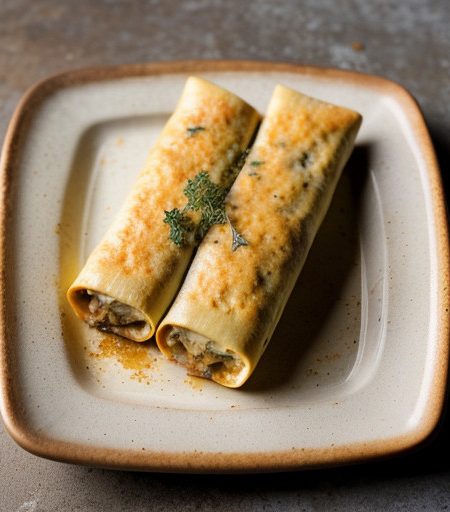 Lasagna Rolls With Tomato-Fennel recipe image
