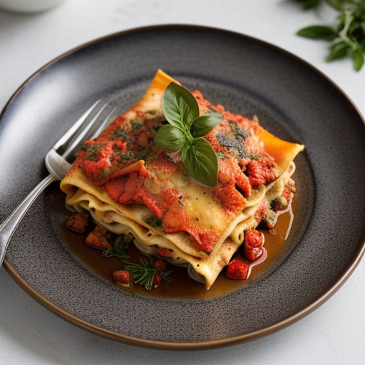 Lasagna Sarde With Lobster, Tomatoes and Saffron recipe image