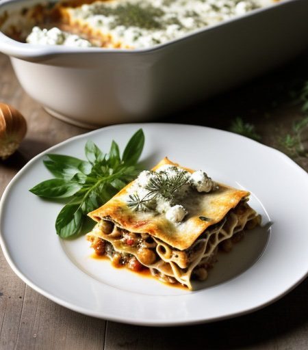 Lasagna With Artichoke Hearts & Chick Peas recipe image