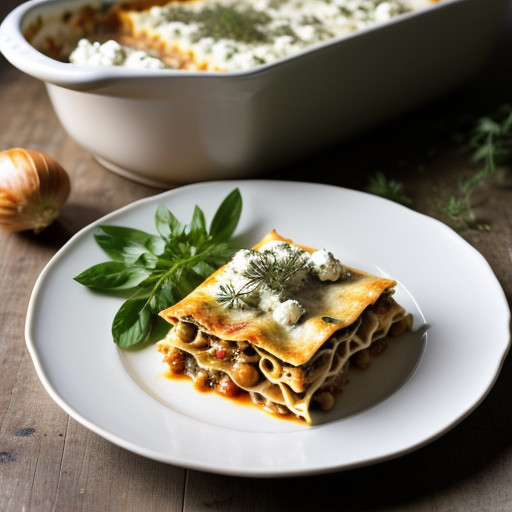 Lasagna With Artichoke Hearts & Chick Peas recipe image