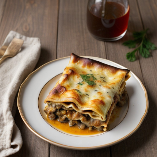 Lasagne With Mushroom & Onions recipe image