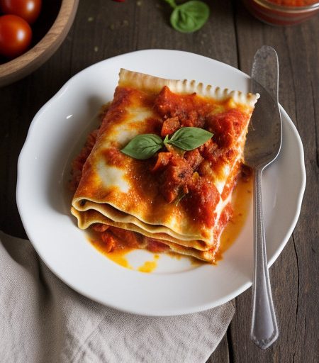 Lasagne With Turkey and Fresh Tomato Sauce recipe image
