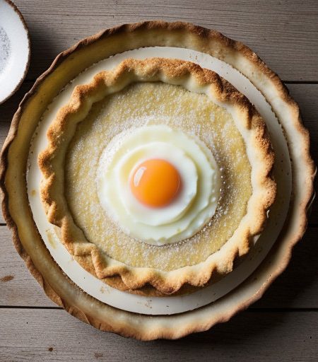 Lattice Coconut-Custard Pie recipe image
