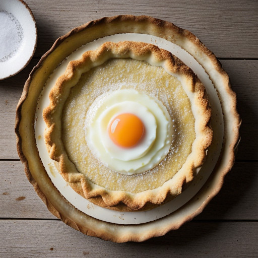 Lattice Coconut-Custard Pie recipe image