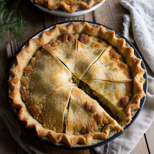 Lattice-Topped Turkey Pie recipe image