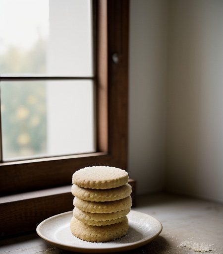 Lavender Shortbread Cookies recipe image
