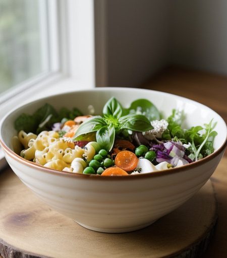 Layered Basil Salad recipe image