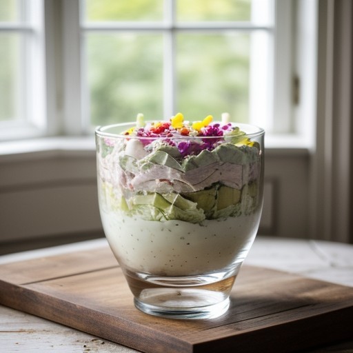 Layered Chicken Salad recipe image