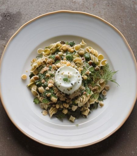 Layered Hazelnut Pasta Garden Salad recipe image