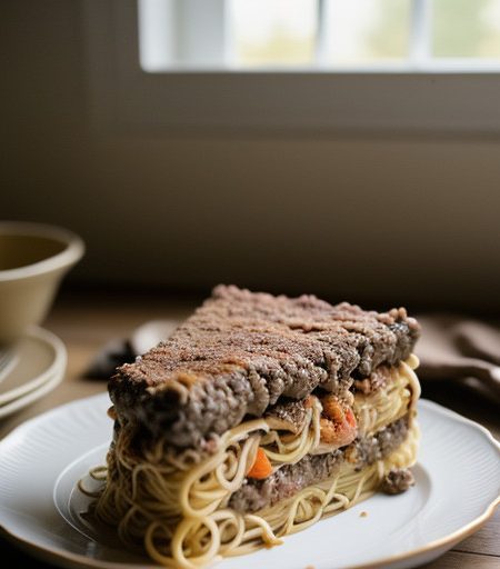 Layered Spaghetti Casserole recipe image