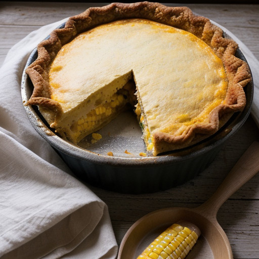 Layered Tamale Pie With Corn, Tomatoes & Cheese recipe image