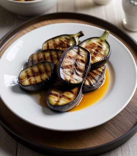 Lebanese Grilled Eggplant recipe image