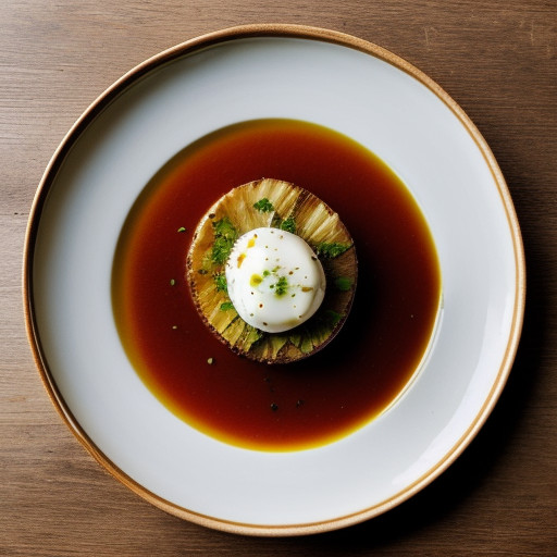 Leek & Baked Potatoe Vichyssoise W/ Red Cavia recipe image