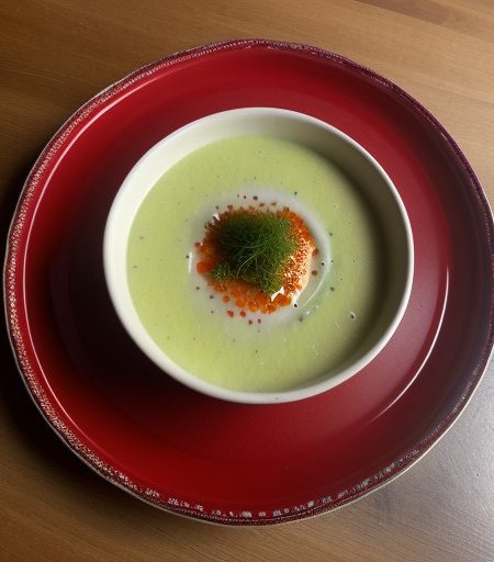 Leek & Baked Potatoe Vichyssoise W/ Red Caviar recipe image