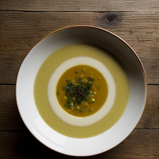 Leek Potato & Celeriac Soup recipe image
