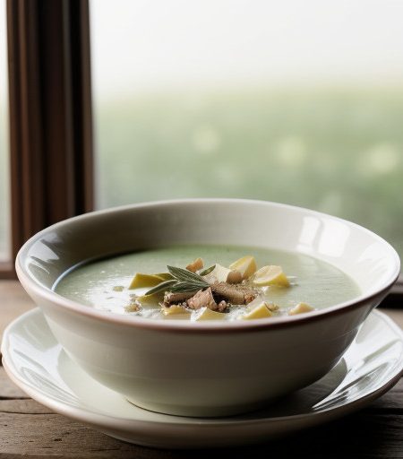 Leek & Potato Soup W/Stiliton~ Port~ & Sage L recipe image