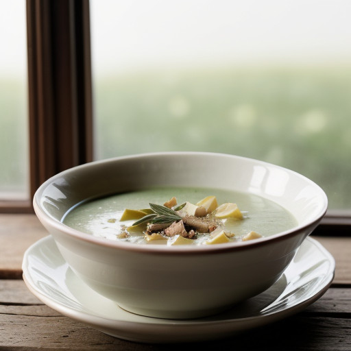 Leek & Potato Soup W/Stiliton~ Port~ & Sage L recipe image