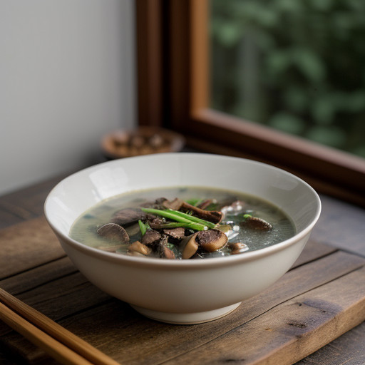Leek Shiitake Soup recipe image