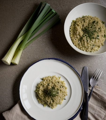 Leek or Courgette Risotto recipe image