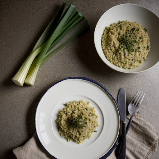 Leek or Courgette Risotto recipe image