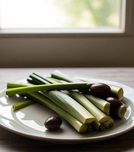 Leeks With Olives & Parsley recipe image