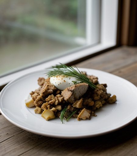 Leftover Turkey or Chicken Hash (Canadian recipe image