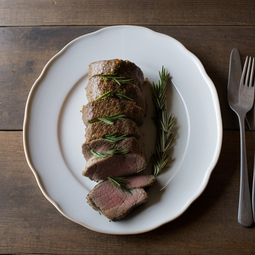 Leg of Lamb With Mustard Garlic & Rosemary recipe image