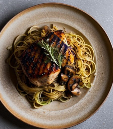 Lemon Barbecued Chicken and Pasta recipe image