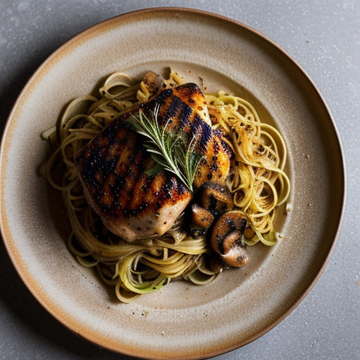 Lemon Barbecued Chicken and Pasta recipe image
