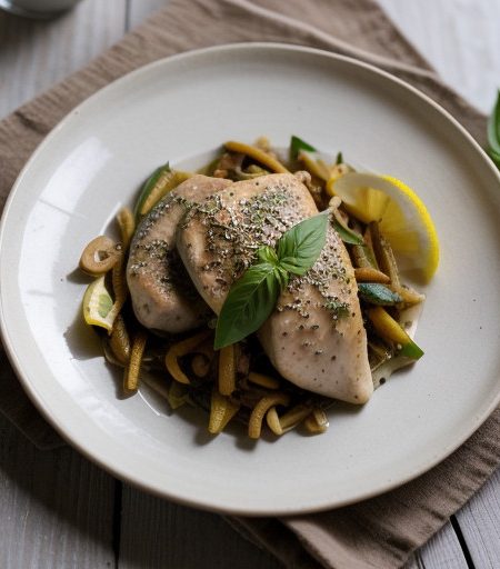 Lemon Basil Chicken recipe image