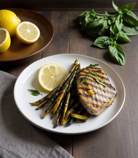 Lemon-Basil Grilled Chicken recipe image