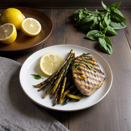 Lemon-Basil Grilled Chicken recipe image