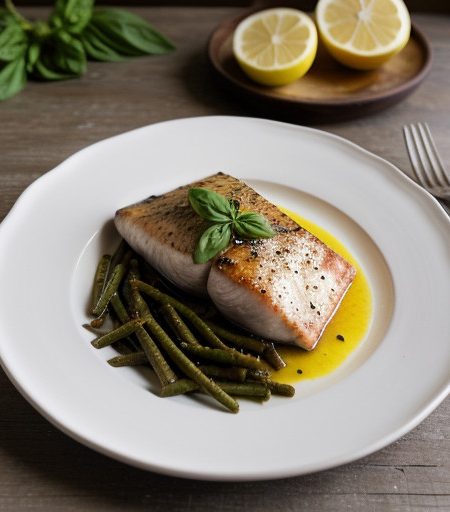 Lemon-Basil Swordfish recipe image