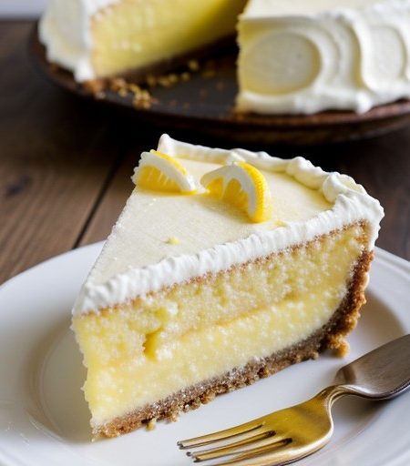 Lemon Cake Pie recipe image