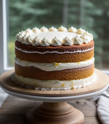 Lemon Carrot Torte Cake recipe image