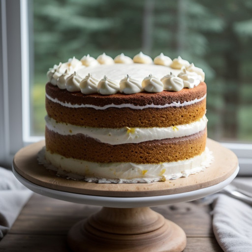 Lemon Carrot Torte Cake recipe image