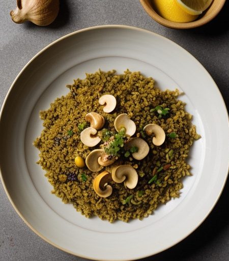 Lemon Cashew Rice (Nibu Daar Pullao recipe image