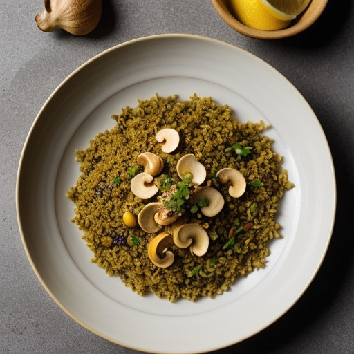Lemon Cashew Rice (Nibu Daar Pullao recipe image