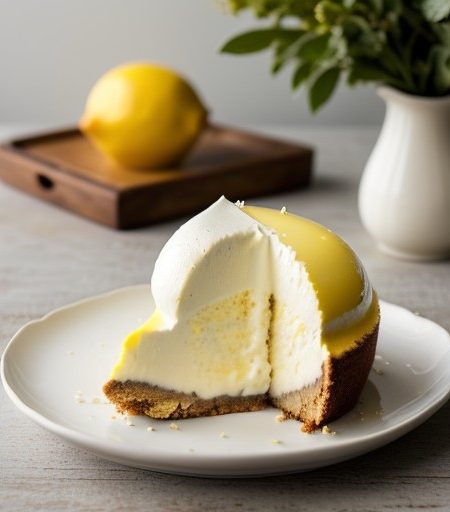 Lemon Cheese Dessert Bombe recipe image