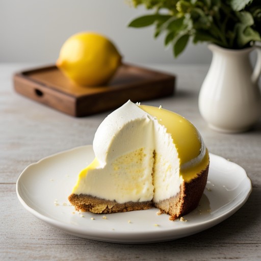 Lemon Cheese Dessert Bombe recipe image