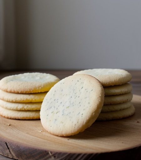 Lemon-Cheese Pressed Cookies recipe image