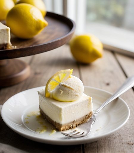 Lemon Cheesecake Ice Cream recipe image