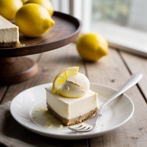 Lemon Cheesecake Ice Cream recipe image