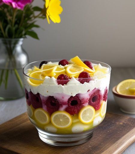 Lemon-Cherry Layered Salad recipe image