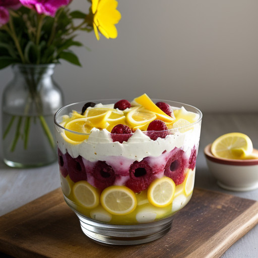 Lemon-Cherry Layered Salad recipe image