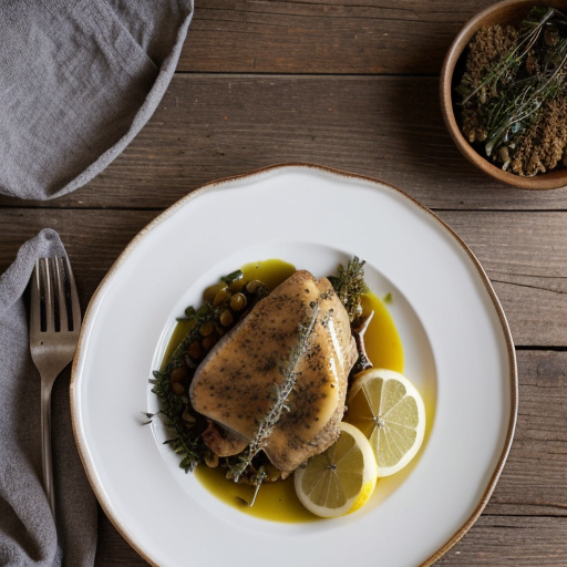 Lemon Chicken With Thyme recipe image