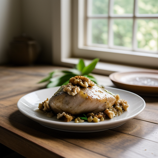 Lemon Chicken With Walnuts recipe image