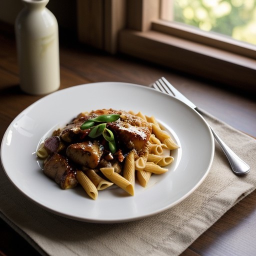 Lemon-Chili Chicken With Penne recipe image