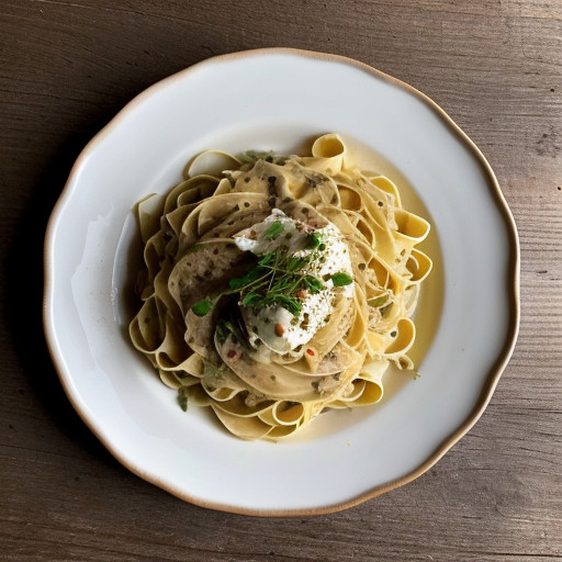 Lemon Chive Fettuccine recipe image