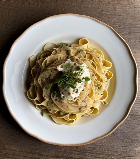 Lemon Chive Fettuccine recipe image